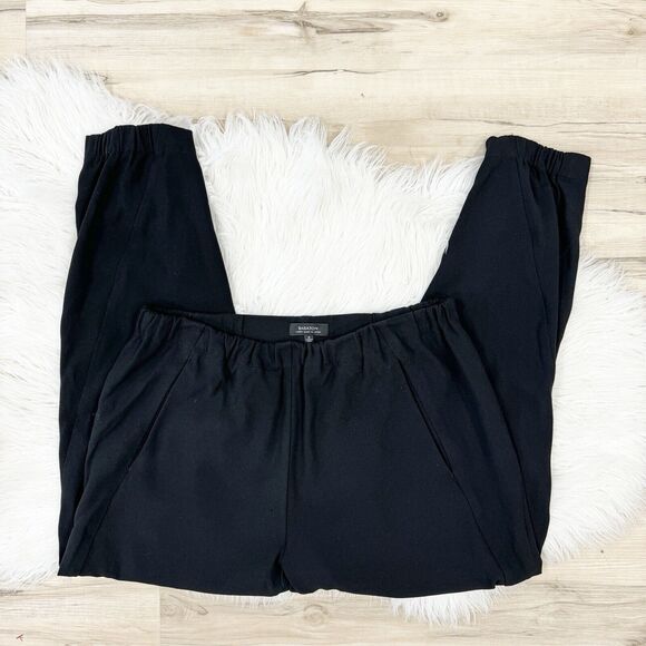 Aritzia Babaton Triacetate Black Elastic Waist Jogger Medium LS - Picture 1 of 6